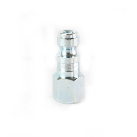 Interstate Pneumatics 1/4 Inch Auto Steel Coupler Plug x 1/8 Inch Female NPT (Silver Color) CPA420Z